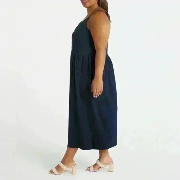 Market & Spruce Mira Spaghetti Strap Maxi Dress in Navy - Size 1X (NWT) - Picture 3 of 4